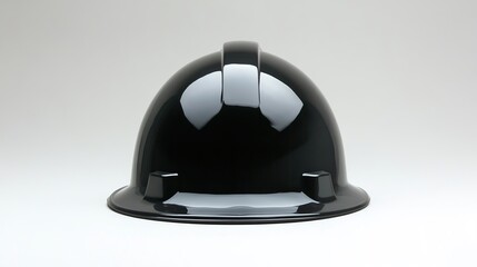 Black Hard Hat with Rear View.