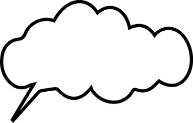 Comic Speech and Thought Bubble Icons – Blank Cartoon Dialogue Balloons