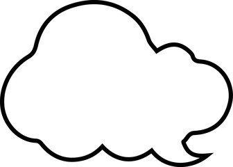 Comic Speech and Thought Bubble Icons – Blank Cartoon Dialogue Balloons