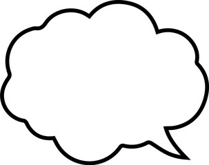 Comic Speech and Thought Bubble Icons – Blank Cartoon Dialogue Balloons
