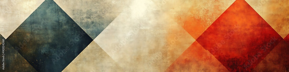 Poster abstract diamond art: a captivating abstract art piece showcasing a geometric pattern of diamond sha