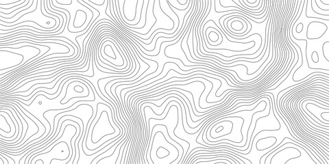 Topographic gradient line map. Abstract circle lines background. Abstract blank detailed topographic contour map. Background of the topographic map. Line topography map contour background. 
