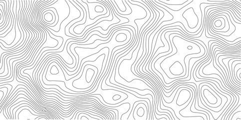 Topographic gradient line map. Abstract circle lines background. Abstract blank detailed topographic contour map. Background of the topographic map. Line topography map contour background. 
