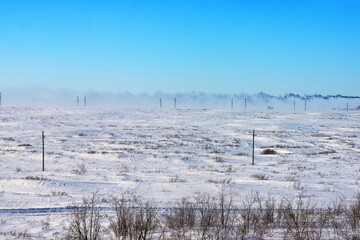 Tundra of the Pechora coal basin, Gulag political prisoners territory of USSR