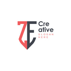 initial monogram letter logo with creative design.