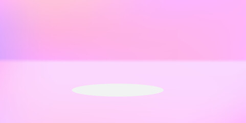 Pink abstract design with glossy 3D spheres and light circles, a vector illustration concept