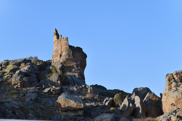Old tower. Misfah Al Abriyeen, Oman