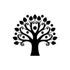creative details Fantasy tree icon Vector Illustration  