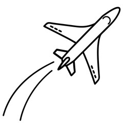vector illustration of airplane