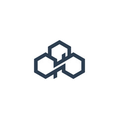 Abstract letter a logotype