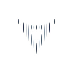 Abstract letter V logotype