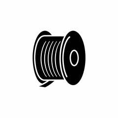 creative details cable spool icon vector illustration	