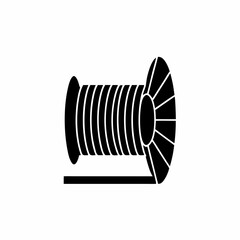 creative details cable spool icon vector illustration	