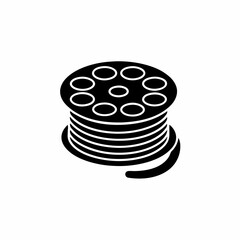 creative details cable spool icon vector illustration	