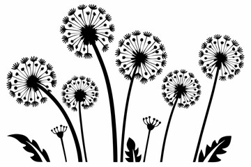 Obraz premium set of dandelions