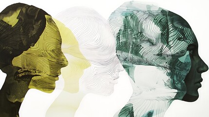 Abstract Representation of Human Profiles with Artistic Line Work