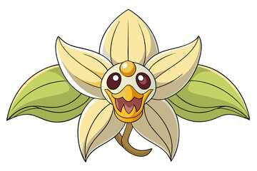 orange lily isolated on white