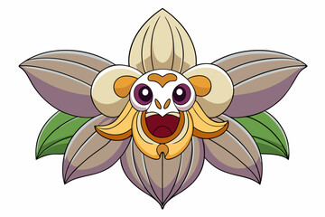 orange lily isolated on white