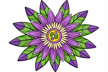vector illustration of lotus flower