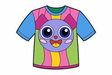 t shirt with colorful clothes