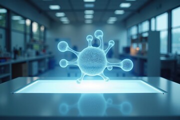 Abstract Representation of Virus Model on Empty Table