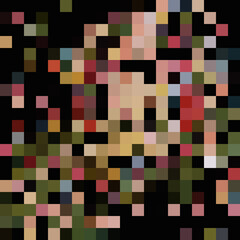 Colorful abstract mosaic background. Pixel effect.