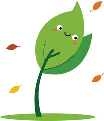 green tree with a bird