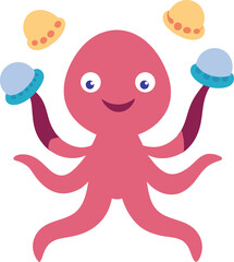 Obraz premium crab spider cartoon illustration