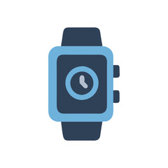 Modern Smartwatch Icon Time, Technology, and Productivity