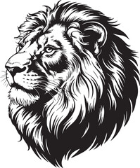 lion head vector illustration