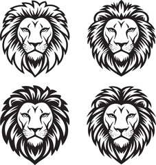 lion head vector illustration