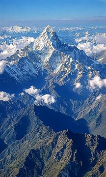 nanda devi mountain peak video india landscape	
