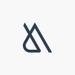 Abstract letter a logotype