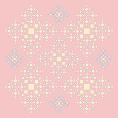 Seamless pattern with diamonds and squares i soft colors