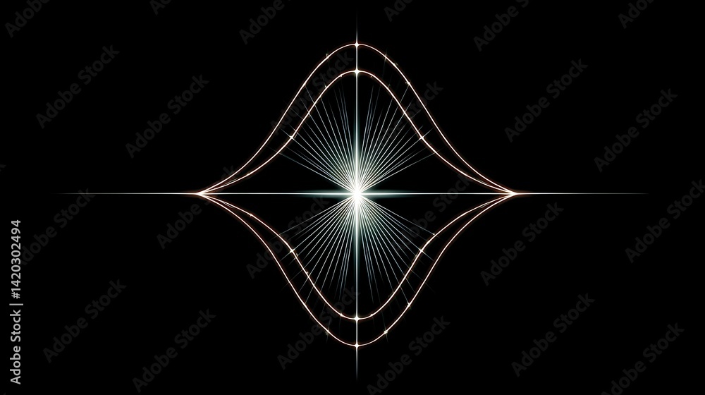 Poster sparkling diamond abstract design with radiant center a dazzling futuristic graphical element.