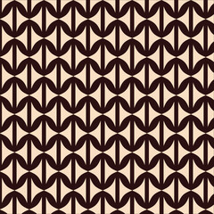 Vector seamless pattern. Modern monochrome texture. Repeating abstract background. Trendy design with geometric shapes. Stylish hipster print which can be used for cover, card, stencil etc