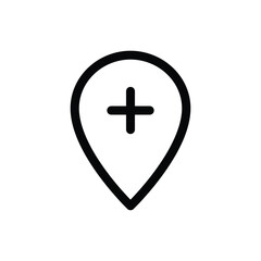 Obraz premium Location icon. Map pin icon. location marker. location pin. Map pin icon vector illustration .Travel