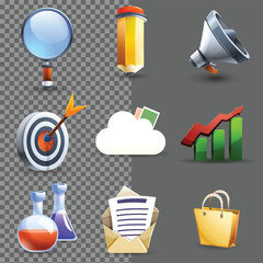 vector set of medical icons