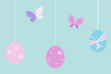 colorful easter eggs