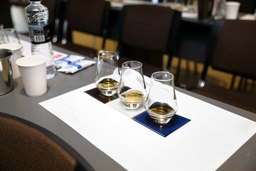 Whisky tasting event showcases artisanal spirits in a stylish setting