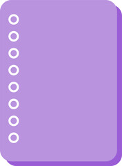 Bullet Purple Vector Minimalist Note