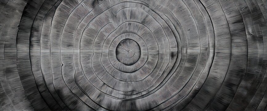 Black and white wood grain texture background with circular rings, wood textures