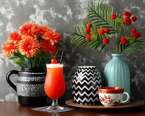 Tropical Cocktail Still Life