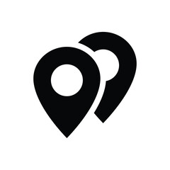 Location and Map Pin Icon Vector Design . Travel