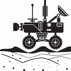Space Rover Vector Illustration	