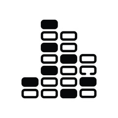 Obraz premium Music Bars Icon vector stock illustration