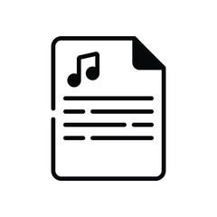 Lyrics  Icon vector stock illustration