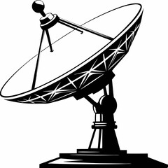 Satellite Dish Vector Illustration