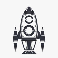  Retro Rocketship