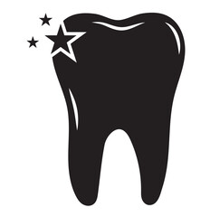 Tooth icon set. Dentistry symbol. Medical sign. Dentalhealth. Tooth sign. Clean tooth. vector illustration on white background